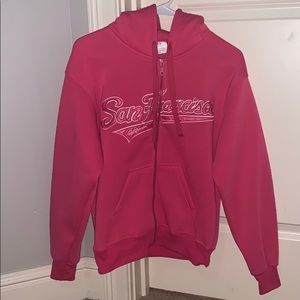 San Francisco pink hoodie